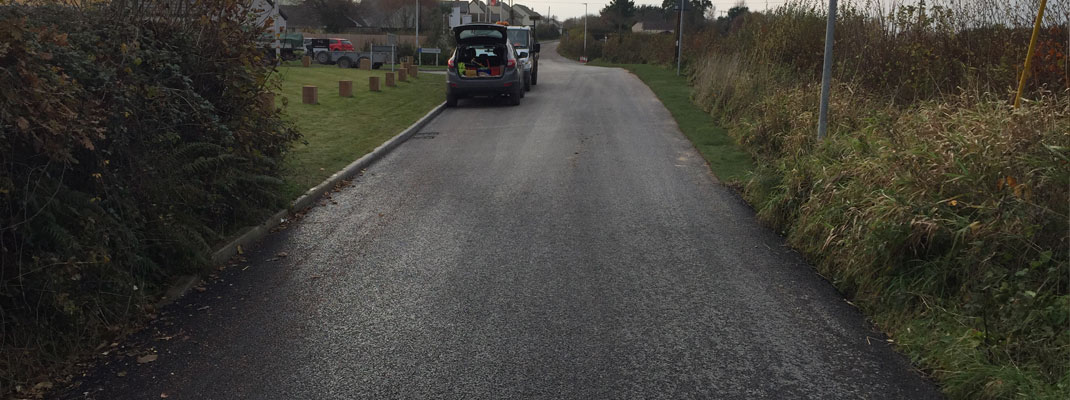 devonshire homes new road surfacing Completed 2
